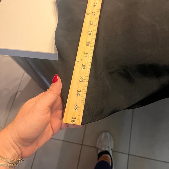 Diane Von Furstenberg Black Sleeveless Drawstring Tie Drape Wrap Dress Size 4 - Picture 8 of 8